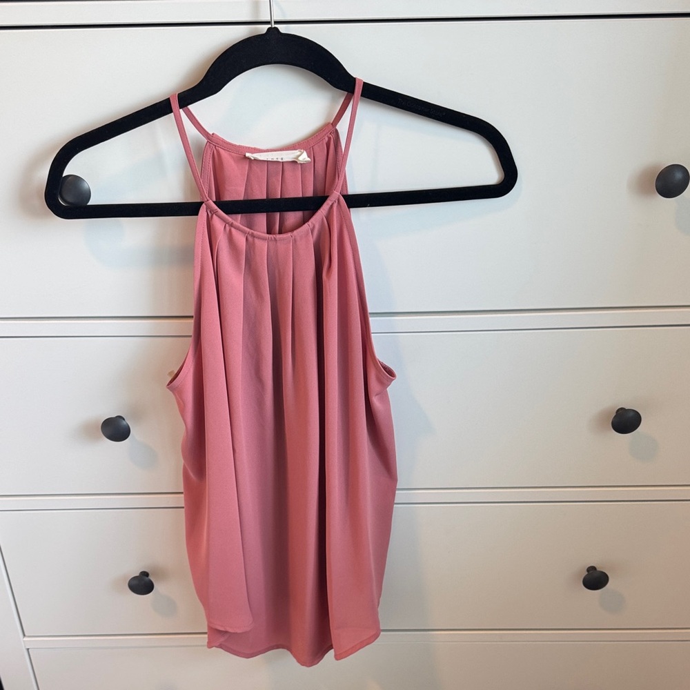 Lush Blush-Pink Halter Blouse - S